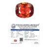 Premium 5 carat natural Ceylon Hessonite Gomed gemstone with lab certificate, deep cinnamon-honey color, unheated Sri Lankan origin for astrological Rahu remedy ring
