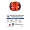 Certified 5.5 carat natural Ceylon Hessonite Gomed gemstone with honey-cinnamon transparency and lab certificate for Rahu astrological ring