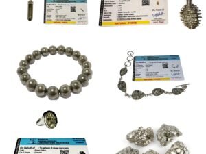 Divine Pyrite manifestation kit featuring 1 natural geode, 2 bracelets, 2 lockets, and 1 adjustable ring for abundance and success