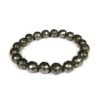 Certified AAA Grade Natural Pyrite Bracelet with 10mm Diamond Cut Faceted Beads by Divinity Healing Crystals.