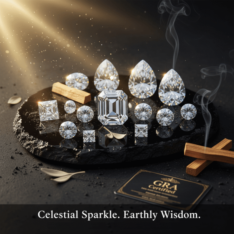 Moissanite vs. Diamond Size Chart