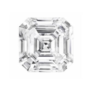 GRA Certified Asscher Cut Moissanite , D Colorless VVS1 Clarity , 3.25mm to 13mm - 0.25 Carat to 12.66 Carats Loose Stone for Custom Jewelry