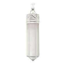 Divine Original Sphatik Pencil Certified Unisex Locket Pendant with Chain for Clarity and Forevision