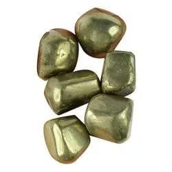 Pyrite Tumble Natural AAA Grade Pebbles Stones for Reiki Healing Home Decoration, Vastu Correction, Financial Abundance, Wealth (Pyrite)