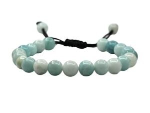 Divinity Natural Amazonite Pure Certified Adjustable Thread Unisex Bracelet Super AAA Quality for Yoga Reiki