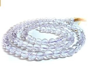 Certified Jaap Mala Collection for Men and Women Natural Pure 8 mm Beads - for Yoga Reiki Meditation Feng Shui Natural Clear Quartz Mala