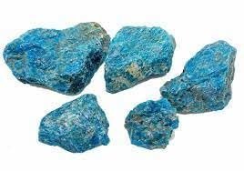 Natural Rought Raw Crystal Stones for Meditation, Healing, Feng Shui, Chakra Healing, Decor and Manifesting Abundance - 100 Grams (Natural Blue Apatite)