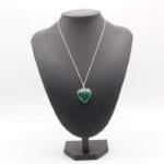 Divinity Healing Natural Malachite Heart Pendant with Metal Chain – for Balance, manifestation and intution – A stone of transformation Crystal Jewelry Abundance Stones 15 Divinity Healing Natural Malachite Heart Pendant with Metal Chain – for Balance, manifestation and intution – A stone of transformation Crystal Jewelry Abundance Stones 15