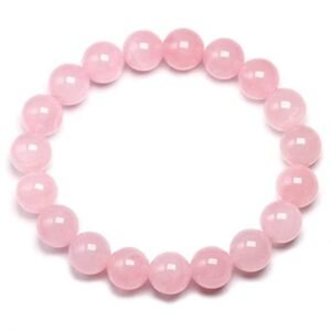 Rose Quartz Bracelet for Women Men Natural Healing - AAA Grade Original Healing Gemstone Stretchable Love and Harmony Unisex Bracelet