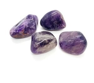 Natural AAA Grade Amethyst Tumble Pebbles Stones for Reiki Healing Home Decoration and Vastu Correction Love Relationship and Financial Abundance, Wealth, Will Power and Prosperity (Amethyst)