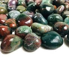 Divine Blood Stone Crystal Original Tumble For Manifestation, Healing and Meditation (Value Pack of 2)