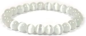 Divine Spirituals Selenite Natural Bracelet Pure Certified 8mm Unisex Bracelets Super AAA Quality for Healing Meditation Success and Abundance