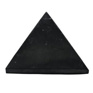 Divine Natural Natural - You Will Receive ONE Shungite Crystal Certified Pyramid as Shown, Handmade, Quality Checked, Earthly mined, Organic and Authentic.