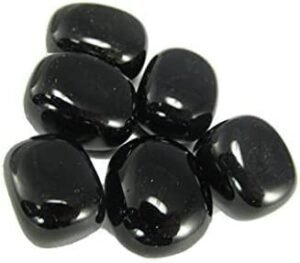 Divine Black Obsidian Original Crystal Tumble For Manifestation, Healing and Meditation (Value Pack of 2)