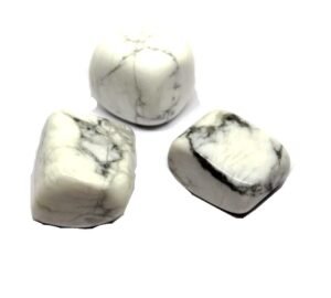 Howlite Natural Healing Crystal Tumble Stone (Value Pack of 2 AAA Grade Natural Tumbles)