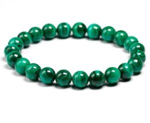 Divine Spirituals Malachite Natural Bracelet Pure Certified 8mm Unisex Bracelets Super AAA Quality for Healing Meditation Success and Abundance