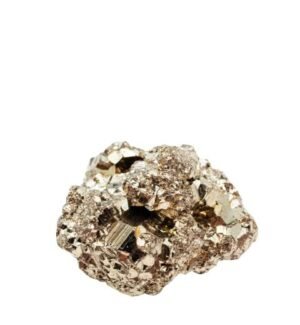 Divine Pyrite Stone Original Crystal Cluster - High Energy Natural Iron Pyrite Stone Gold Rock Reiki Crystal Used for Increased Willpower and Manifestation | Peruvian Pyrite | Crystal Stone For Abundance