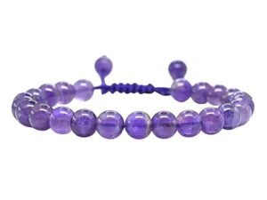 Divinity Natural Amethyst Pure Certified Adjustable Thread Unisex Bracelet Super AAA Quality for Yoga Reiki