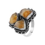 Divinity Healing Certified Original Raw Citrine Triple Money Stone Adjustable Ring for Financial Abundance Wealth Good Luck and Prosperity Natural Healing Crystals Abundance Stones 26 Divinity Healing Certified Original Raw Citrine Triple Money Stone Adjustable Ring for Financial Abundance Wealth Good Luck and Prosperity Natural Healing Crystals Abundance Stones 26