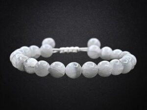 Divinity Natural Selenite Pure Certified Adjustable Thread Unisex Bracelet Super AAA Quality for Yoga Reiki