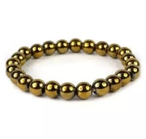Natural Golden Pyrite Bracelet ? Money Magnet, Attract Wealth Prosperity Good Luck [ Original & Natural ] Unisex Bracelet