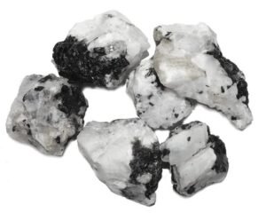 Divine Natural Moon Stone Rainbow Raw Rough Stones.Weight : 100 to 150 Grams Approx | Pack of 1 to 4 Beautiful Natural Raw Stones depending on Raw Crystal Stone Size | Hand Picked and Cleaned