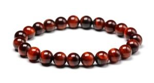 Red Tiger Eye Natural Bracelet Pure Certified For Men and Women Adjustable 8mm Lab Certified Gemstone For Men and Women Bracelet for Healing Meditation Success and Abundance