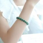 Divinity Healing Malachite Natural Bracelet Pure Certified 8mm Unisex Bracelets Super AAA Quality for Healing Meditation Success and Abundance Chakra Healing Bracelets Abundance Stones 13