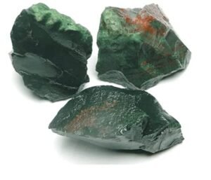 Blood Stone Raw Rough Stones. Weight : 200 Grams Plus Approx. | Pack of 1 to 4 Beautiful Natural Raw Stones | Hand Picked and Cleaned