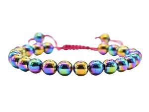 Divinity Natural Mystic Hematite Pure Certified Adjustable Thread Unisex Bracelet Super AAA Quality for Yoga Reiki
