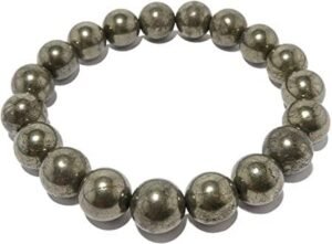 Divinity Healing Crystals Natural Pyrite Bracelet - Money Magnet, Attract Wealth Prosperity Good Luck [ Original & Natural ] Unisex Bracelet