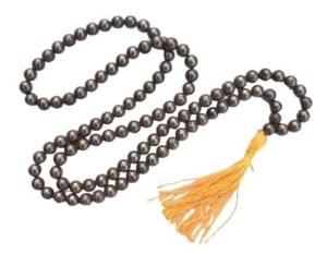 Certified Jaap Mala Collection for Men and Women Natural Pure 8 mm Beads - for Yoga Reiki Meditation Feng Shui Natural Pyrite Mala