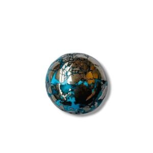 Natural Firoza Turquoise Beautiful Pure Lab Certified Irani Firoza Exclusive Double Polished Gemstones for Peace, Protection Name and Fame for Men and Women (4 to 5 Carat)