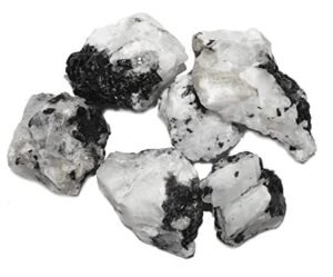 Moon Stone Rainbow Raw Rough Stones| 200 Grams Plus Pack of 1 to 4 Beautiful Natural Raw Stones depending on Raw Crystal Stone Size | Hand Picked and Cleaned