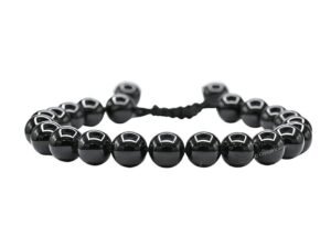 Divinity Natural Black Tourmaline Pure Certified Adjustable Thread Unisex Bracelet Super AAA Quality for Yoga Reiki