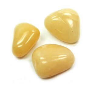 Divine Yellow Aventurine Power Crystal Original Tumble For Manifestation, Healing and Meditation for rebalancing your solar plexus (Value Pack of 2)