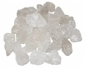 Clear Quartz Raw Rough Stones | Pack of 200 Grams Plus - 1 to 4 Natural Raw Stones depending on Raw Crystal Stone Size