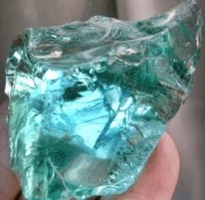 Aqua Blue Obsidian AAA Grade Raw Natural Crystal Stone for Healing and Meditation 200 Grams Plus Approx