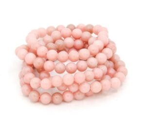 Natural Healing Rose Quartz Crystal Bracelet for Women and Men - AAA Grade Original Healing Gemstone Certified Strechable Bracelet