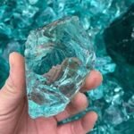 Divinity Healing Aqua Blue Obsidian Raw Natural Healing Crystals for Fengshui Vastu Reiki Chakra Meditation and Abundance with Palo Santo Smudge Stick Natural Healing Crystals Abundance Stones 29