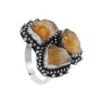 Divinity Healing Certified Original Raw Citrine Triple Money Stone Adjustable Ring for Financial Abundance Wealth Good Luck and Prosperity Natural Healing Crystals Abundance Stones 24 Divinity Healing Certified Original Raw Citrine Triple Money Stone Adjustable Ring for Financial Abundance Wealth Good Luck and Prosperity Natural Healing Crystals Abundance Stones 24