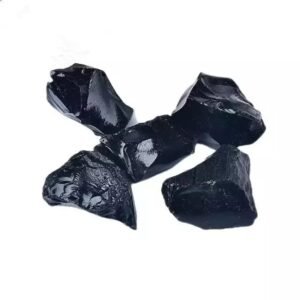 Natural Healing crystal Black Obsidian Raw Rough Stones. Weight : 200 Grams | Pack of 4 to 8 Beautiful Natural Healing crystal Raw Stones depending on Raw Crystal Stone Size | Hand Picked and Cleaned