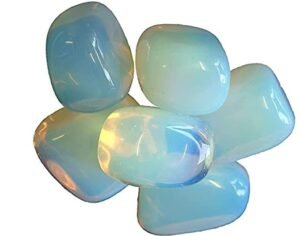 Opalite Natural AAA Grade Tumble Pebbles Stones for Reiki Healing Home Decoration and Vastu Correction (Opalite)