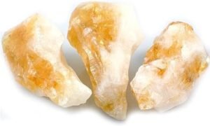 Divine Spirituals Pure Raw Natural Pure Citrine Points Stone Crystal for Vastu, Crystal Healing, Spirituality, Business Success, Money Abundance & Prosperity (Pack of 5)