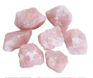 Rose Quartz Raw Rough Stones| Pack of 1 to 4 Beautiful Natural Raw Stones depending on Raw Crystal Stone Size | Hand Picked and Cleaned
