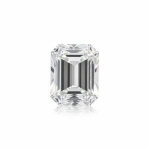 GRA Certified Lab Grown D Colorless VVS1 Clarity Excellent Cut Moissanite Diamond Simulant – Emerald Cut Loose Gemstone 3.63 Carat (8x10 mm) with Certificate & Warranty Included | For Custom Jewellery Projects and Engagement Rings