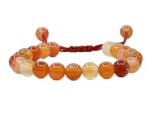 Divinity Natural Carnelian Pure Certified Adjustable Thread Unisex Bracelet Super AAA Quality for Yoga Reiki