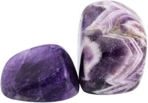 Natural AAA Grade Amethyst Tumble Pebbles Stones for Reiki Healing Home Decoration and Vastu Correction Love Relationship and Financial Abundance, Wealth, Will Power and Prosperity (Value Pack of 2)