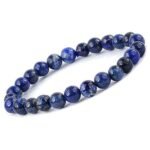 Divinity Healing Lapis Lazuli Natural Pure Certified 8mm Unisex Bracelet Super AAA Quality for Healing Meditation Success and Abundance (Lapiz Lazuli Bracelet) Chakra Healing Bracelets Abundance Stones 17