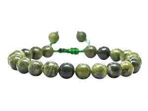 Divinity Natural Green Jade Pure Certified Adjustable Thread Unisex Bracelet Super AAA Quality for Yoga Reiki